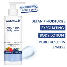 Wishcare 10% AHA Blend + 1% Salicylic Acid Glycolic & Lactic Acid Body Lotion With Niacinamide For De Tan