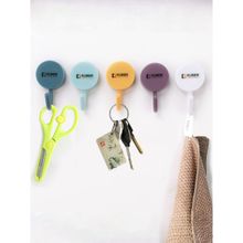 Kuber Industries Sticky Hooks For Wall Premium Pp (Pack of 5) Multicolor