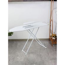 Kuber Industries 42 Inch Ironing Board With Small Board (White)