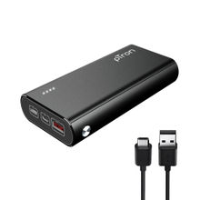 pTron Dynamo Zip 20000mAh Power Bank, 18W Fast Charge & Type-C (PD) (Black)