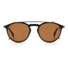 David Beckham Brown Plastic UV Protection Full Rim Round Frames Sunglasses (49)