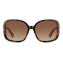 Kate Spade Brown Shaded Polarized Plastic UV Protection Full Rim Wayfarers Sunglasses (55)