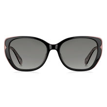 Kate Spade Grey Shaded Polarized Plastic UV Protection Full Rim Cat-Eye Sunglasses (54)