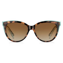 Kate Spade Brown Shaded Polarized Plastic UV Protection Full Rim Cat-Eye Sunglasses (56)