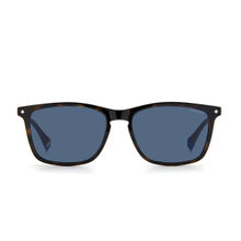 Polaroid Blue Polarized Acetate UV Protection Full Rim Wayfarers Sunglasses (55)