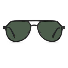 Polaroid Green Polarized Acetate UV Protection Full Rim Aviators Sunglasses (56)