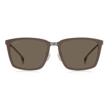 Hugo Boss Brown Polarized Carbon Fiber UV Protection Full Rim Wayfarers Sunglasses (59)