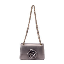 Lino Perros Gun Metal Shoulder Bag