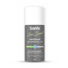 Sanfe Zero Sweat Underarm Lightening Roll On, Lightens & Remove Pigmentation | Men & Women, 50ml