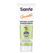 Sanfe Invisible Instant Glow Sunscreen, Face & Body, SPF 50+, PA+++, No residue - 30gm