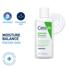 CeraVe Hydrating Cleanser Non-Foaming Face Wash for Dry Skin with Ceramides, Dermatologist Recommend