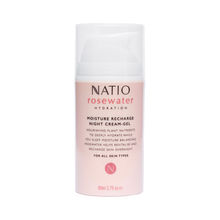 Natio Rosewater Hydration Moisture Recharge Night Cream-Gel