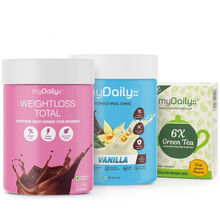 myDaily Weight Loss Prime Kit - Weight Loss & Immunity (Meal Shakes, Lean Protein & 6X Green Tea)