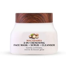 PureSense Macadamia 3-in-1 Face Mask Scrub and Cleanser - Makers of Parachute Advansed