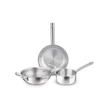 Bergner Tripro 3 Pcs Induction Bottom Cookware Set Induction Compatible