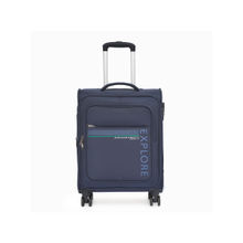 United Colors of Benetton Garret Unisex Polyester Soft Luggage Navy Blue, 58 Cm Trolley Bag