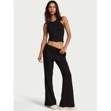 Victoria's Secret Black Solid Regular Fit Sweatpant