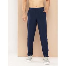 Alcis Navy Blue Solid Regular Fit Trackpant