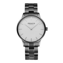 Obaku LYNG SLATE V247GXUISU Analog Silver Dial Watch For Men