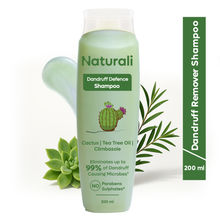 Naturali Dandruff Defence Shampoo with Tea Tree Oil & Cactus Extracts That Prevents Dandruff 370ml