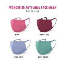 Wonderize Anti-Viral Reusable Female Mask Combo Of 4 -Eight Mask - Multi-Color