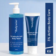 Be Bodywise Face & Body Acne Kit (1% Salicylic Acid Body Wash + Anti Acne Face Wash)
