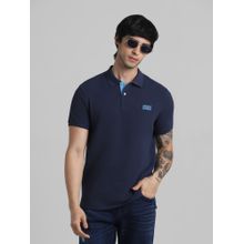 Jack & Jones Blue Slim Fit Polo T-Shirt