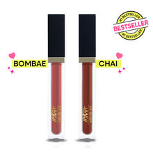 Nykaa Cosmetics Matte to Last Transferproof Long Lasting Liquid Lipstick Duo - Chai & Bombae