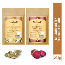 Vedask Organic Multani Mitti And Beetroot Powder