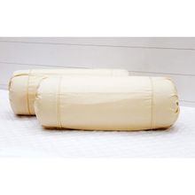 SHADES OF LIFE Plain Bolster Cover- Cream