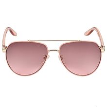 Kenneth Cole Gold Frame Brown Lens Sunglasses - KC1420 58 21F (58)