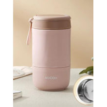 YELONA Pink Leakproof Lunch Box with Spoon with Spoon