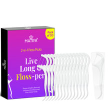 Matra Dental Floss Picks Flosser Sticks With Toothpick For Deep Clean, Fresh Breath & Oral Care