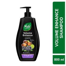 Nyle Naturals Volume Enhance Shampoo, With Blackberry, Reetha and Amla, Gental & Soft