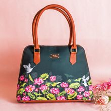 Strokes by Namrata Mehta Lotus Field Handbag for Women