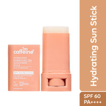 MCaffeine Hydrating Sunscreen Stick SPF 60 PA++++ With 1% Squalane & Kombucha Tea| No White Cast