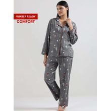 Dear Bed Comfort Clothing Winter Brushed Cotton Doggo Shirt With Pyjama