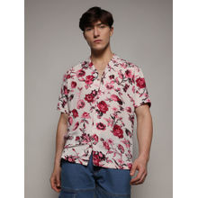 Campus Sutra Mens Rose Pink Shirt