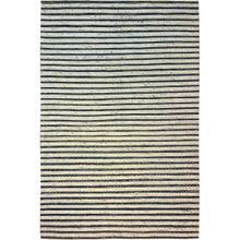 Qaaleen Handcrafted Braided Pattern Finish Cream & Dark Grey 5.6 x 8 ft Rug