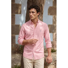 Simon Carter Men Pink Cotton Slim Fit Shirt