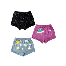 Plan B Multi-Color Spaced Out Girl Boxer Shorts (Pack of 3)
