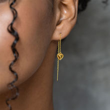 Shaya by CaratLane You and Your Untimely Yawns Sui Dhaga Earrings In Gold Plated 925 Silver