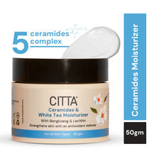 Citta Ceramides & White Tea Moisturizer For Barrier Repair With Niacinamide For Men & Women.