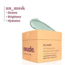 Neude Instant Detanning + Hydrating + Brightening Face Mask - Dry Skin Friendly