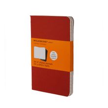 MOLESKINE Cahier Journal Ruled Large Pack Of 3 Cranberry Red