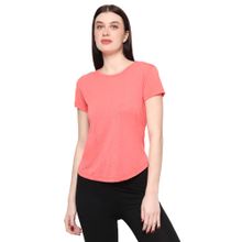 Dida Women Solid Round Neck T-Shirt