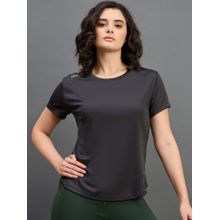 Dida Women Solid Round Neck T-Shirt