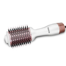 AGARO HV2179 Volumizer Hair Dryer, 24K Gold Surface, Activated Charcoal Bristles, Ceramic, White