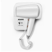 AGARO HD1417 Wall Mounted Hair Dryer 1400W, Electric Wall Mo...