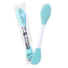 KLOY Silicone Face Mask Applicator & Lip Cleansing Brush - Turquoise